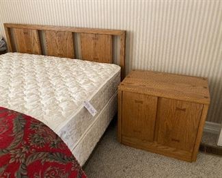 Conant Ball MCM queen bedframe and 2 night stands