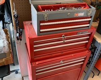 Craftsman tool boxes, tools