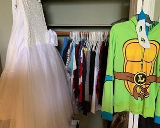 Clothes, shoes, dresses, Halloween costumes