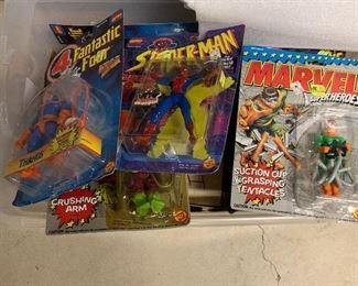 Spider-Man, Fantastic Four, Marvel action figures