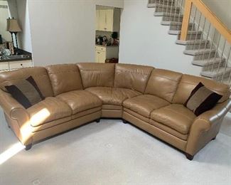 Recently purchased gorgeous leather sectional