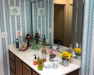 Entire Vanity including mirror and counter.