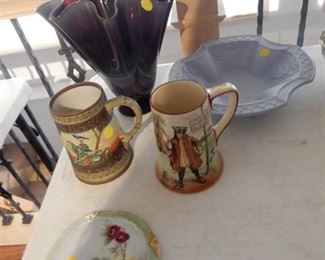 Art Glass, Hand Painted Nippon, etc.