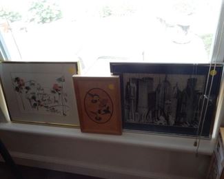 Prints & inlaid wood