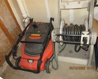 Lawn mower & hose