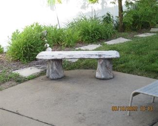 Concrete bench