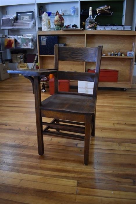 Vintage Wooden School Desk Chair | 23.5" x 22" x 35.5" | ~ LOCAL PICKUP ONLY ~ | ~ LOCAL PICKUP ONLY ~