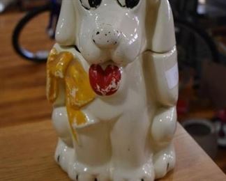 Vintage Dumbo/Pluto Turnabout Cookie Jar | 13.25" H