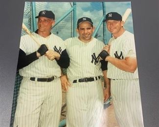 8x10 Glossy Photo New York Yankees - Mickey Mantle, Roger Maris, Yogi Berra