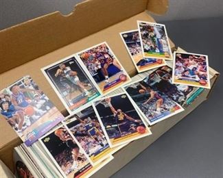 Box of Sports Cards - NBA Basketball & NFL Football
