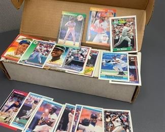 Box of Baseball Cards - Assorted Years & Sets