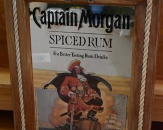 Captain Morgan Spiced Rum Bar Mirror | 21.5" x 15.5"