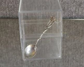 Vintage Sterling Flower Spoon | 4"