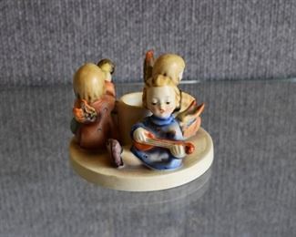 Vintage Herald Angels #37 Candle Holder | Hummel | 2nd Maker's Mark Full Bee | 2.75" x 4.25"