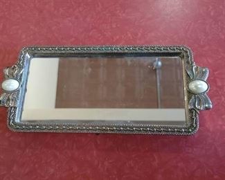 Mirrored Dresser Tray | 11.25" x 5 1/8"