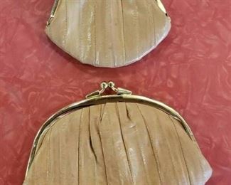 VTG Pair of Eel Skin Coin Purses