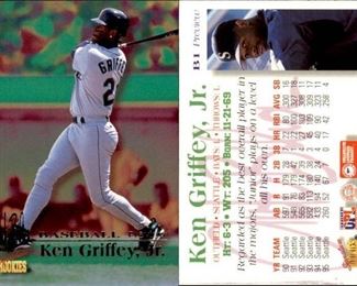 Set of 5 1996 Signature Rookies AutoBilia Preview Inserts | Baseball Cards | #B1-B5 Griffey, Damon, A-Rod