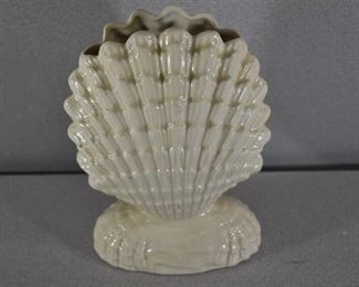 Ceramic Shell Style Vase | 7"