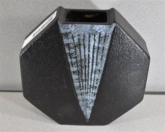 Ceramic Octagon Vase | 7"