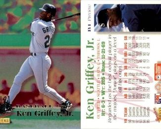 Set of 5 1996 Signature Rookies AutoBilia Preview Inserts | Baseball Cards | #B1-B5 Griffey, Damon, A-Rod
