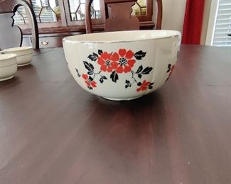 HALLS BRAND - "RED POPPY" VINTAGE SERVING CHINA COLLECTION