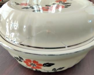 HALLS BRAND - "RED POPPY" VINTAGE SERVING CHINA COLLECTION