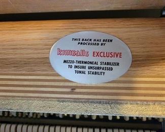 W. W. KIMBALL CO BRAND - UPRIGHT PIANO W/BENCH