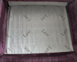 LANE BRAND - OVERSIZED HEAD CLOTH CHAIR & OTTOMAN