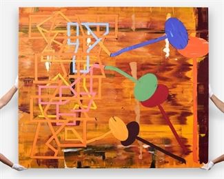 13. WARREN ROSSER "Mainframe Tracks" (1999 Acrylic)