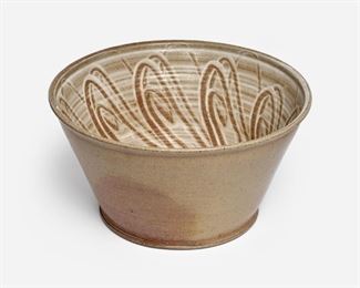 15. KEN FERGUSON 16" Bowl with Repeating Decoration