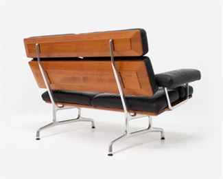 23. EAMES Herman Miller Teak and Leather Sofa (1989)