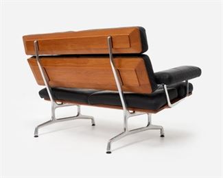24. EAMES Herman Miller Teak and Leather Sofa (1989)
