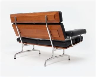 28. EAMES Herman Miller Teak and Leather Sofa (1989)