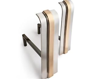 47. DANNY ALESSANDRO Fireplace Andirons (1980s)