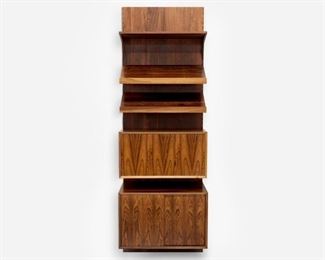 60. POUL CADOVIUS Cado Rosewood 1-Bay Wall System (1960s)