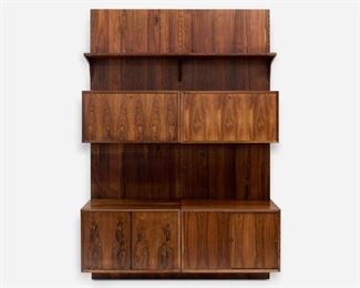 59. POUL CADOVIUS Cado Rosewood 2-Bay Wall System (1960s)