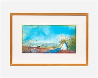 63. GORDON SHERMAN "Ascension I" (1989 Monoprint)