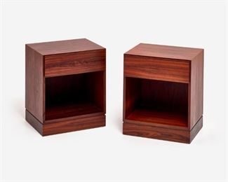 66. ARNE WAHL IVERSEN Vinde Mobelfabrik Pair of Model 120 Tables (1970s)