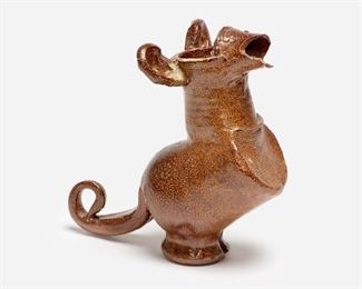 73. Unidentified Modernist Zoomorphic Pottery Vessel