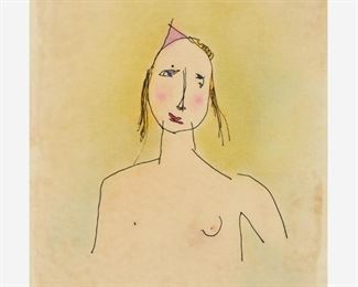 77. DON BEAULIEU "Birthday Suit" (1985 Ink & Pastel)