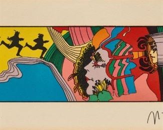 89. PETER MAX "Break Through" (Lithograph ca. 1970s)