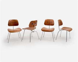 111. EAMES Four Herman Miller DCM Chairs (1960s/70s)