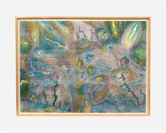 114. NORMAN WAGNER "Frenzy: Encroachment Upon the Earth" (1989 Color Litho)