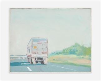 126. BILL WHORRAL "American Landscape #11" (1975 Oil)