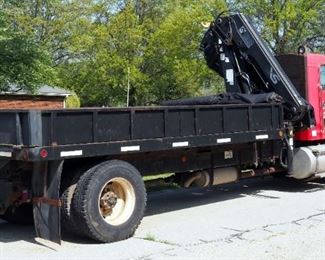 2003 Kenworth T300 Dump Truck, VIN # 2NKMHZ7X13M394731, Mileage Showing On Odometer 107061, With Cargo Tech Knuckle Boom