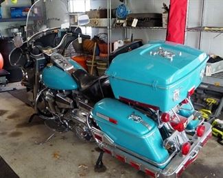 1979 Harley Davidson Motorcycle, VIN# 3G55851H9, Mileage Showing On Odometer 5541