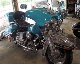 1979 Harley Davidson Motorcycle, VIN# 3G55851H9, Mileage Showing On Odometer 5541