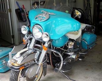 1979 Harley Davidson Motorcycle, VIN# 3G55851H9, Mileage Showing On Odometer 5541