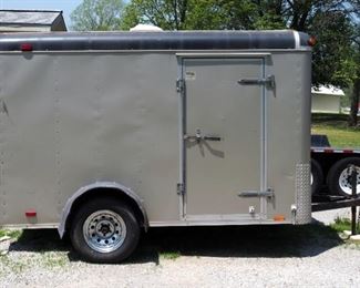 2002 Continental Enclosed 10' x 7' Single Axle Utility Trailer, VIN # 4X4TSE4132N026163