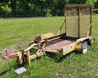 Single Axle 6' x 5' Utility Trailer With Drop Ramp